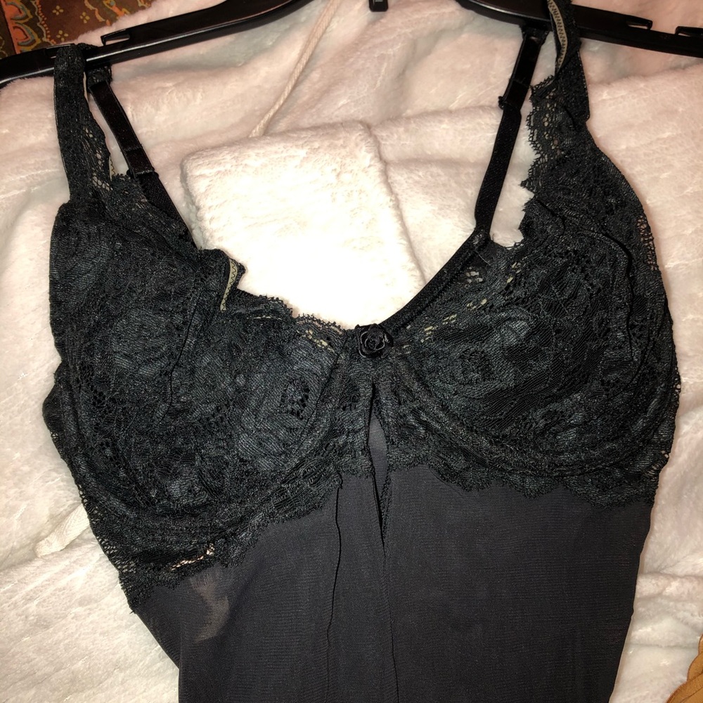 Victoria Secret Black Sexy Lacy Teddy size 36 c